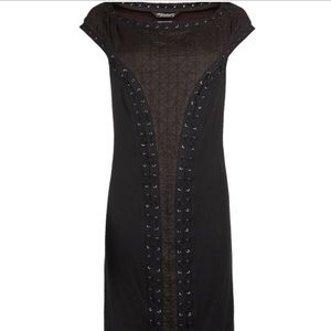 All Saints🔪 Silk🔪 Laced Quilted Dress